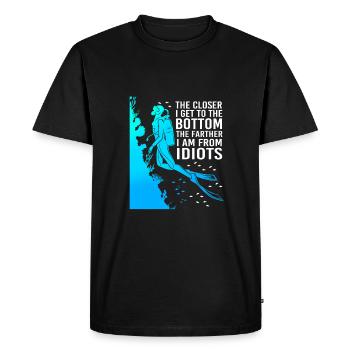 Dive - Men's Premium Organic T-Shirt - black - Front - Nico (187cm)