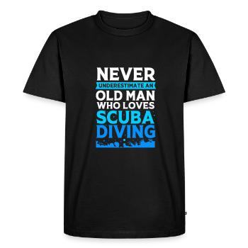 Dive - Men's Premium Organic T-Shirt - black - Front - Nico (187cm)
