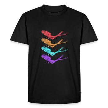 Dive - Men's Premium Organic T-Shirt - black - Front - Nico (187cm)