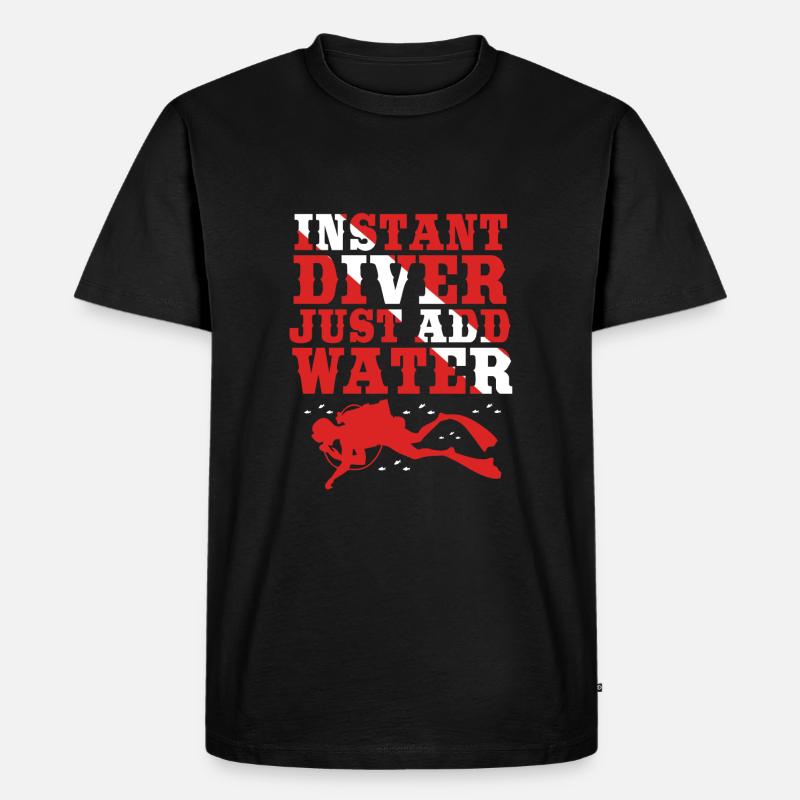 Tauchen - Männer Premium Bio T-Shirt - Schwarz