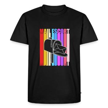 Facteur - T-shirt Premium bio Homme - noir - Devant - Nico (187cm)