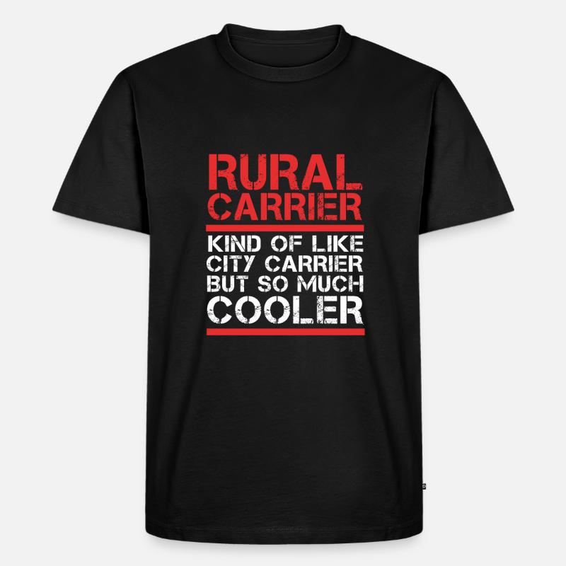 Postbote - Männer Premium Bio T-Shirt - Schwarz