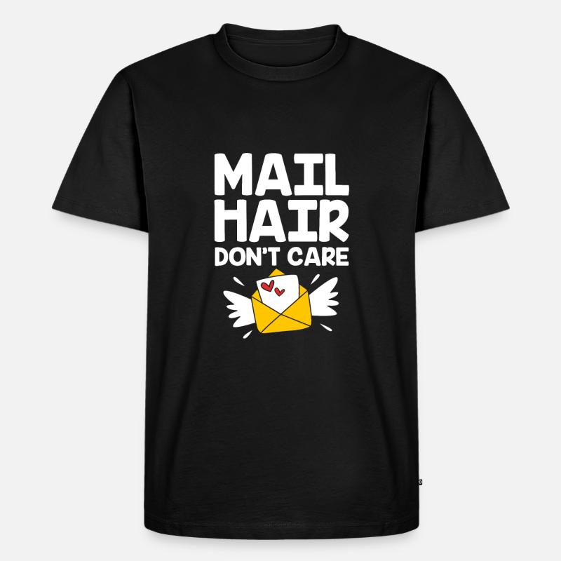 Postbote - Männer Premium Bio T-Shirt - Schwarz