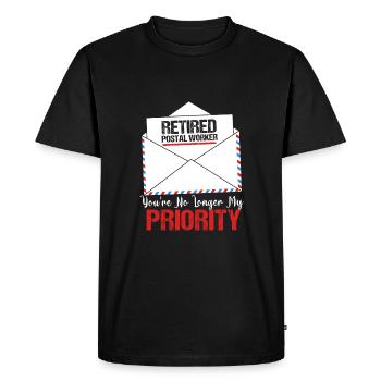 Facteur - T-shirt Premium bio Homme - noir - Devant - Nico (187cm)