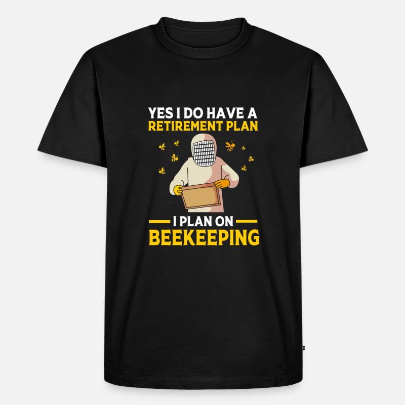 Imker - Männer Premium Bio T-Shirt - Schwarz