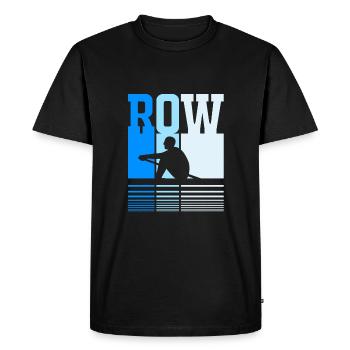 Rowing Team Rowing Rowing Rowing Boat Rowers - Men's Premium Organic T-Shirt - black - Front - Nico (187cm)