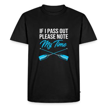 Rowing Team Rowing Rowing Rowing Boat Rowers - Men's Premium Organic T-Shirt - black - Front - Nico (187cm)