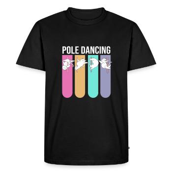 Pole Dance - T-shirt Premium bio Homme - noir - Devant - Nico (187cm)