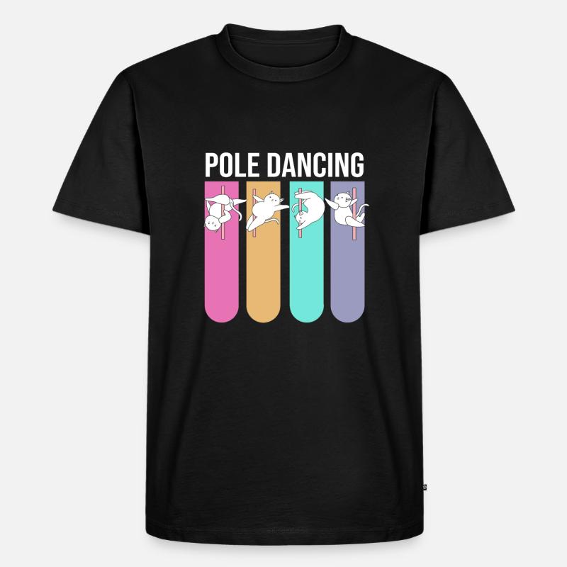 Pole Dance - Männer Premium Bio T-Shirt - Schwarz