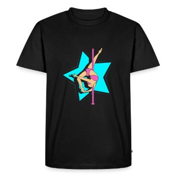 Pole Dance - T-shirt Premium bio Homme - noir - Devant - Nico (187cm)