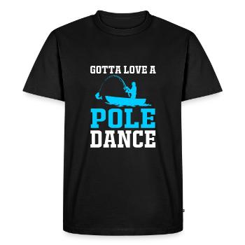 Pole Dance - T-shirt Premium bio Homme - noir - Devant - Nico (187cm)