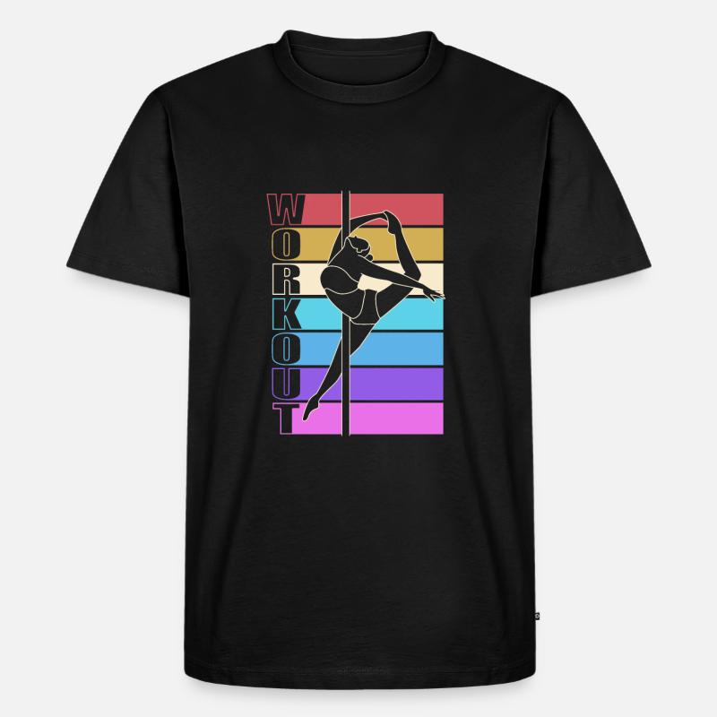 Pole Dance - Männer Premium Bio T-Shirt - Schwarz