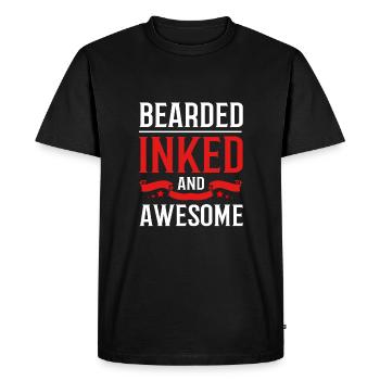 Tattoo Artist Tattoo Artist Tattooed Tattoo - Men's Premium Organic T-Shirt - black - Front - Nico (187cm)