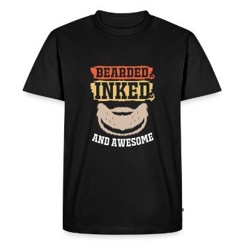 Tattoo Artist Tattoo Artist Tattooed Tattoo - Men's Premium Organic T-Shirt - black - Front - Nico (187cm)