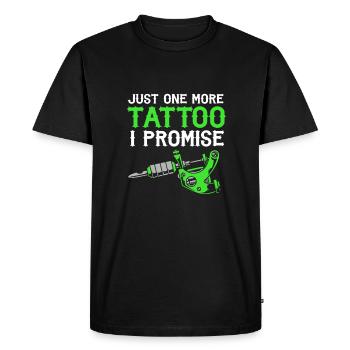 Tattoo Artist Tattoo Artist Tattooed Tattoo - Men's Premium Organic T-Shirt - black - Front - Nico (187cm)