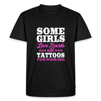 Tattoo Artist Tattoo Artist Tattooed Tattoo - Men's Premium Organic T-Shirt - black - Front - Nico (187cm)