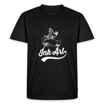 Tattoo Artist Tattoo Artist Tattooed Tattoo - Men's Premium Organic T-Shirt - black - Front - Nico (187cm)