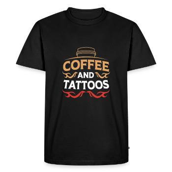 Tattoo Artist Tattoo Artist Tattooed Tattoo - Men's Premium Organic T-Shirt - black - Front - Nico (187cm)