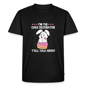 Gâteau Tartelette Décoration Gâteau - T-shirt Premium bio Homme - noir - Devant - Nico (187cm)