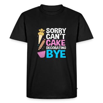 Gâteau Tartelette Décoration Gâteau - T-shirt Premium bio Homme - noir - Devant - Nico (187cm)