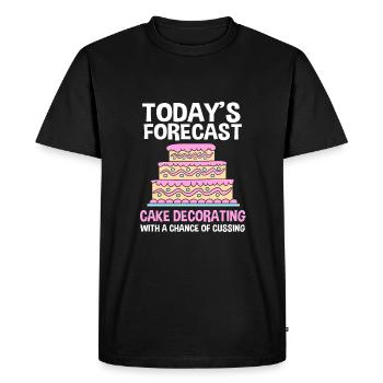 Gâteau Tartelette Décoration Gâteau - T-shirt Premium bio Homme - noir - Devant - Nico (187cm)