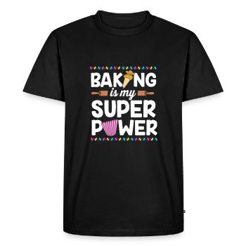 Gâteau Tartelette Décoration Gâteau - T-shirt Premium bio Homme - noir - Devant - Nico (187cm)