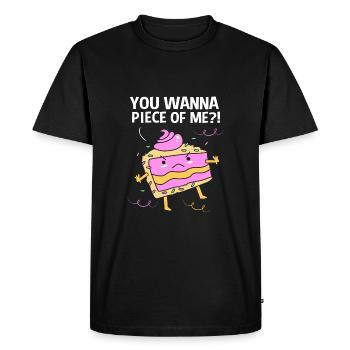 Gâteau Tartelette Décoration Gâteau - T-shirt Premium bio Homme - noir - Devant - Nico (187cm)