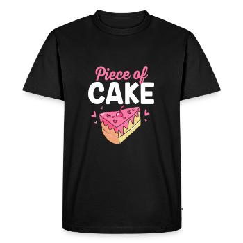 Cake Tartlet Decoration Cake - Men's Premium Organic T-Shirt - black - Front - Nico (187cm)