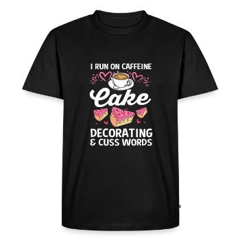 Gâteau Tartelette Décoration Gâteau - T-shirt Premium bio Homme - noir - Devant - Nico (187cm)