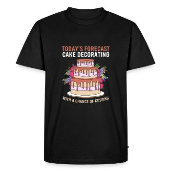 Gâteau Tartelette Décoration Gâteau - T-shirt Premium bio Homme - noir - Devant - Nico (187cm)