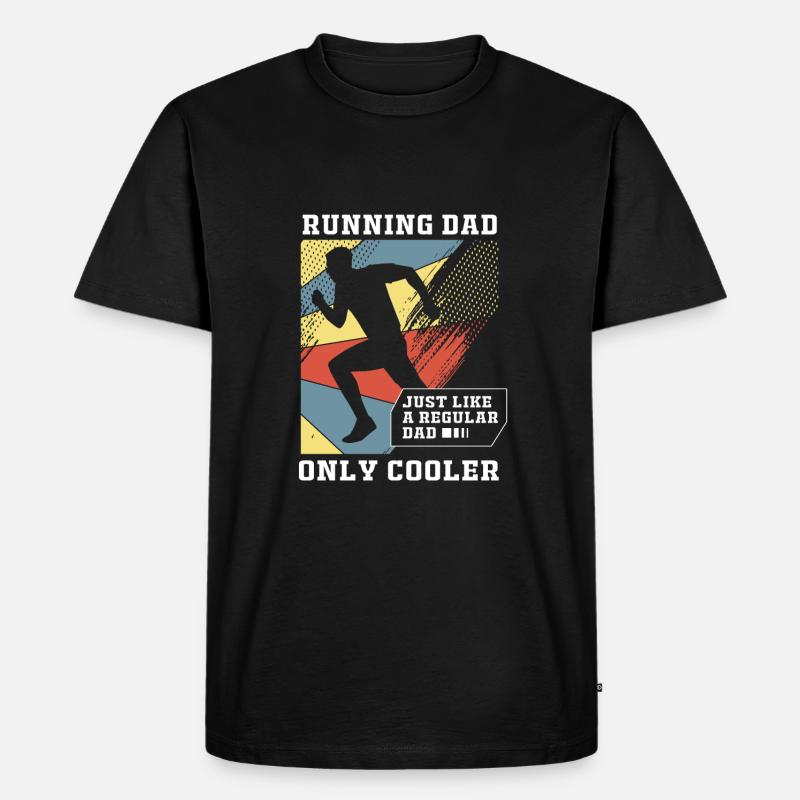 Trailrunning - Männer Premium Bio T-Shirt - Schwarz