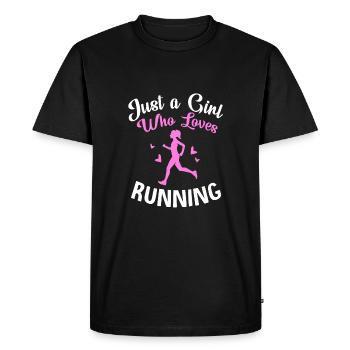 Trail running - Men's Premium Organic T-Shirt - black - Front - Nico (187cm)