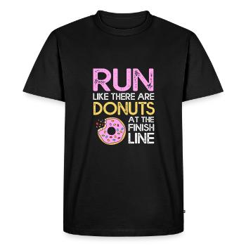 Marathon Marathon Runner - Men's Premium Organic T-Shirt - black - Front - Nico (187cm)