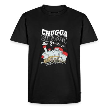 Anniversaire des enfants Train Train Conducteur Locomotive - T-shirt Premium bio Homme - noir - Devant - Nico (187cm)