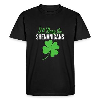 Manigance - T-shirt Premium bio Homme - noir - Devant - Nico (187cm)