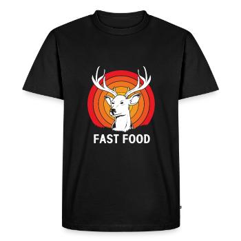 Chasse au chasseur - T-shirt Premium bio Homme - noir - Devant - Nico (187cm)