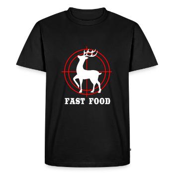 Chasse au chasseur - T-shirt Premium bio Homme - noir - Devant - Nico (187cm)