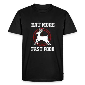 Chasse au chasseur - T-shirt Premium bio Homme - noir - Devant - Nico (187cm)