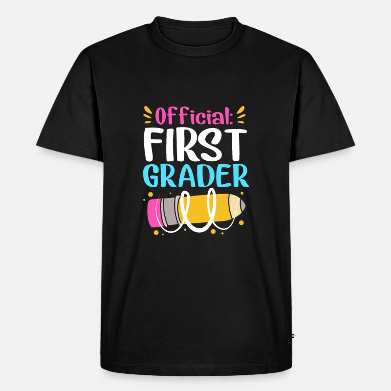 Erstklässler - Männer Premium Bio T-Shirt - Schwarz