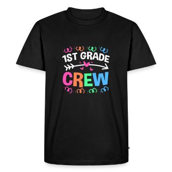 Première année - T-shirt Premium bio Homme - noir - Devant - Nico (187cm)