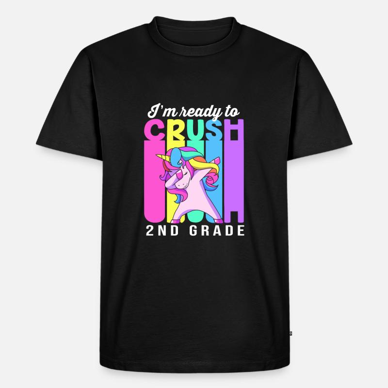 2. Klasse - Männer Premium Bio T-Shirt - Schwarz