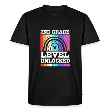 2e année - T-shirt Premium bio Homme - noir - Devant - Nico (187cm)