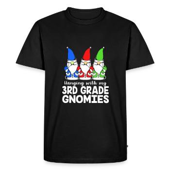 3rd Grade - Men's Premium Organic T-Shirt - black - Front - Nico (187cm)