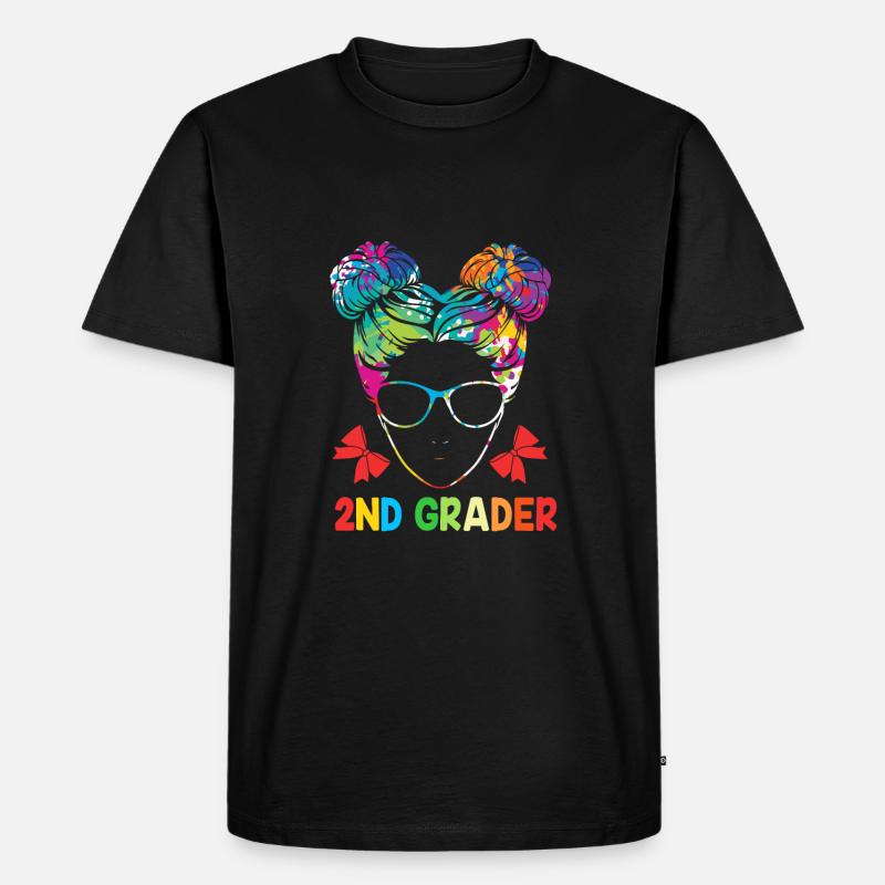 2. Klasse - Männer Premium Bio T-Shirt - Schwarz