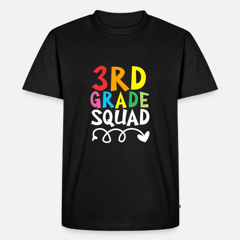 3. Klasse - Männer Premium Bio T-Shirt - Schwarz
