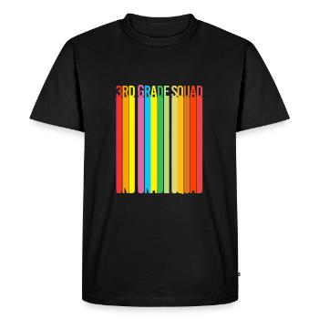 3rd Grade - Men's Premium Organic T-Shirt - black - Front - Nico (187cm)