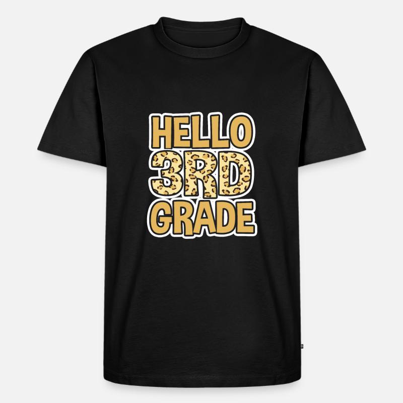 3. Klasse - Männer Premium Bio T-Shirt - Schwarz
