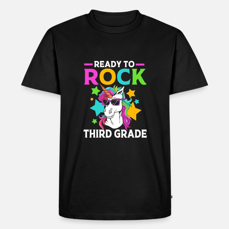 3. Klasse - Männer Premium Bio T-Shirt - Schwarz