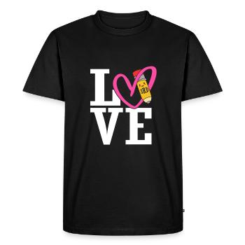 3rd Grade - Men's Premium Organic T-Shirt - black - Front - Nico (187cm)