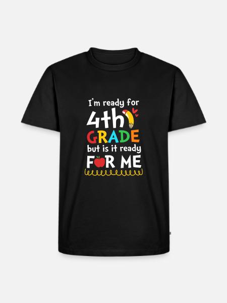 4th Grade - Men's Premium Organic T-Shirt - black